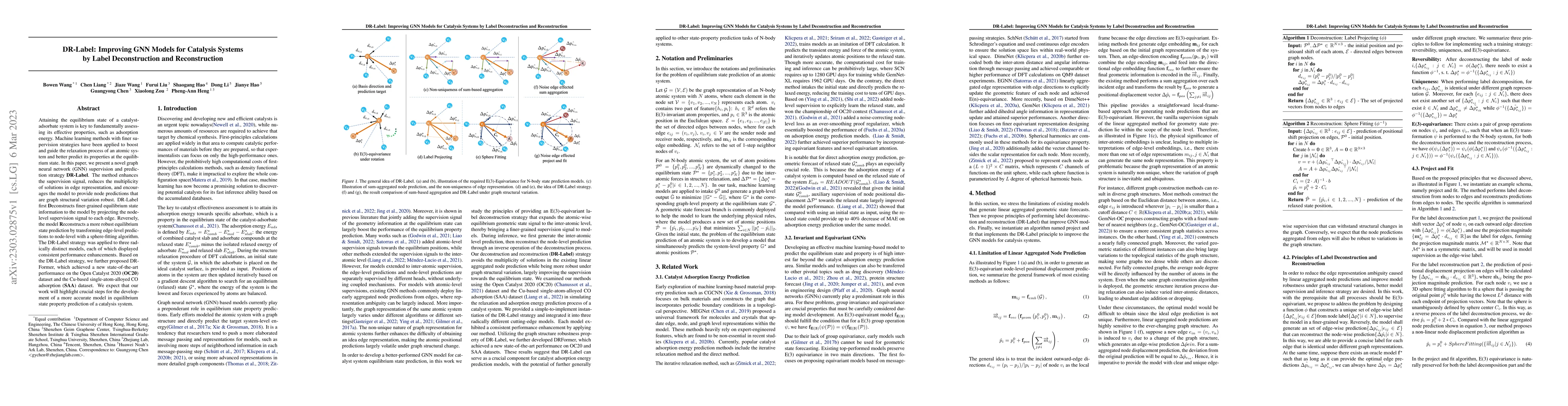 Thumbnail for DR-Label: Improving GNN Models for Catalysis Systems by Label
  Deconstruction and Reconstruction