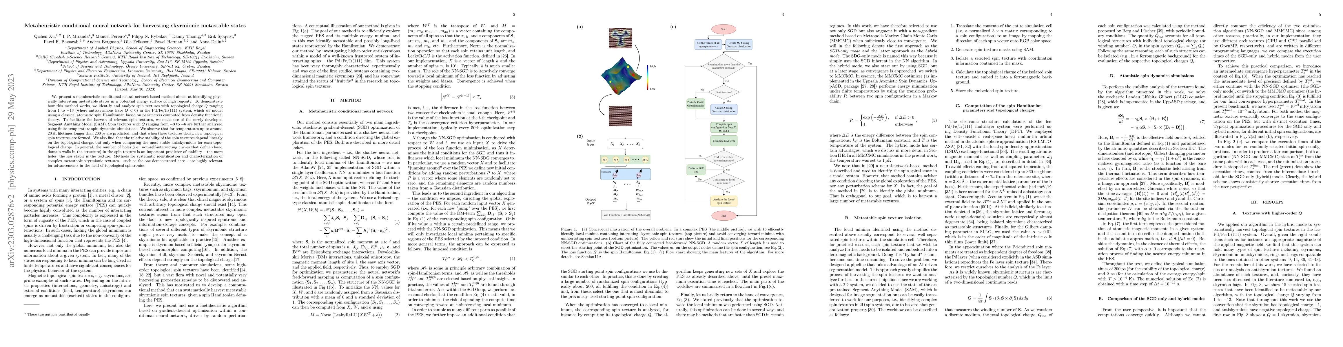 Thumbnail for Metaheuristic conditional neural network for harvesting skyrmionic
  metastable states
