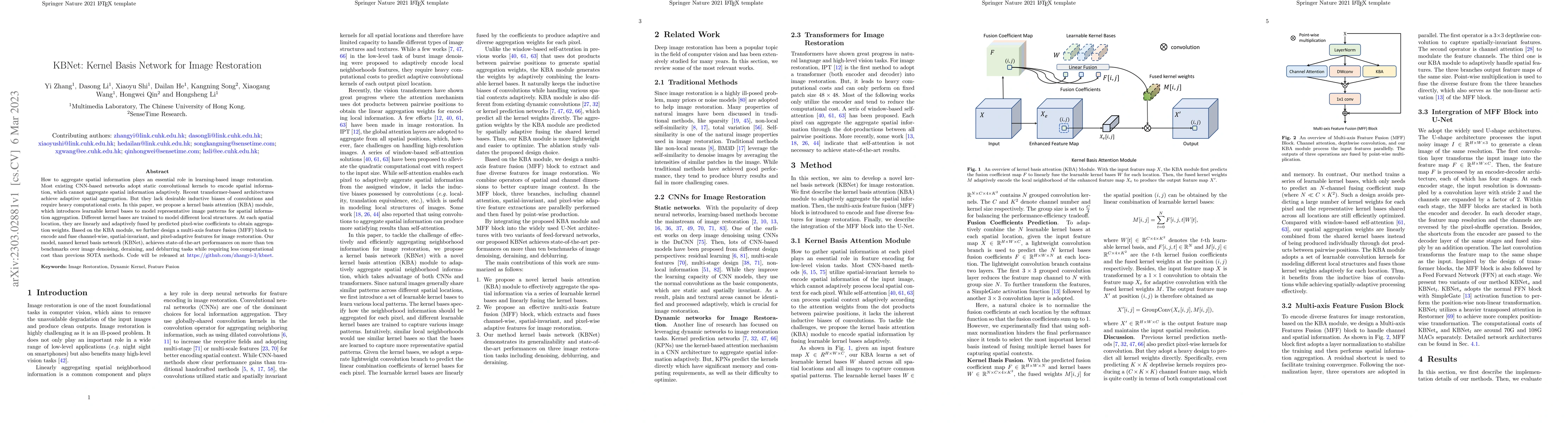 Thumbnail for KBNet: Kernel Basis Network for Image Restoration