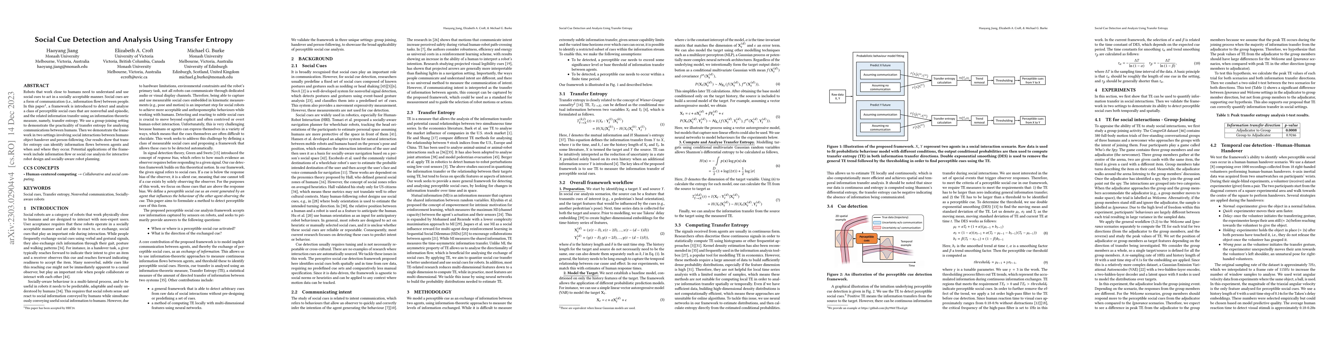 Thumbnail for Social Cue Detection and Analysis Using Transfer Entropy