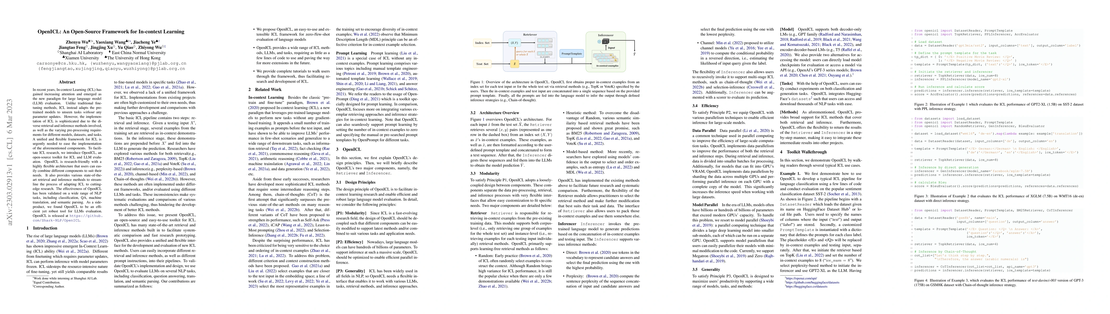 Thumbnail for OpenICL: An Open-Source Framework for In-context Learning