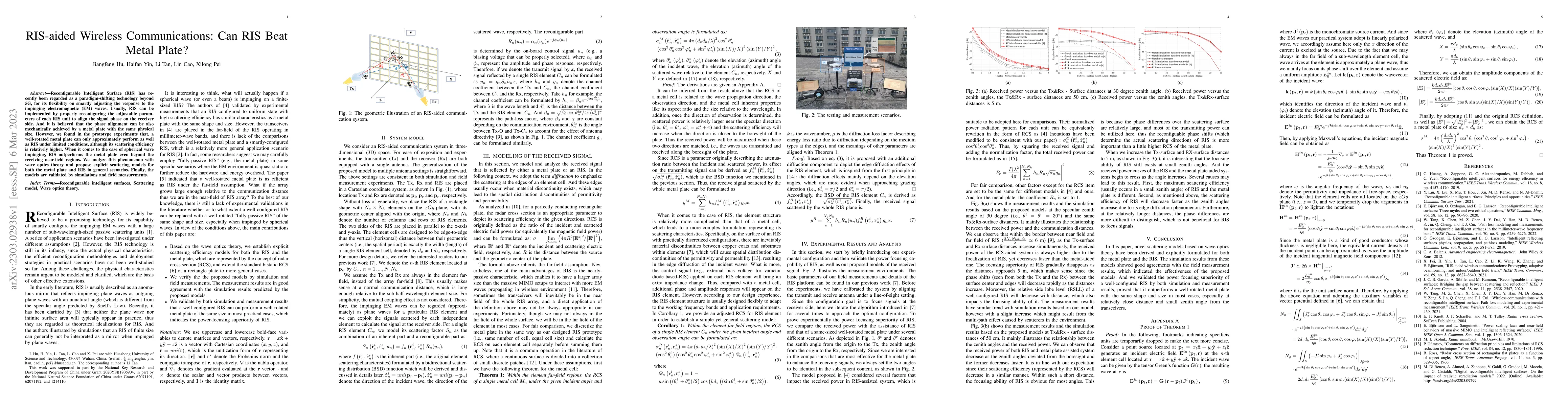 Thumbnail for RIS-aided Wireless Communications: Can RIS Beat Metal Plate?