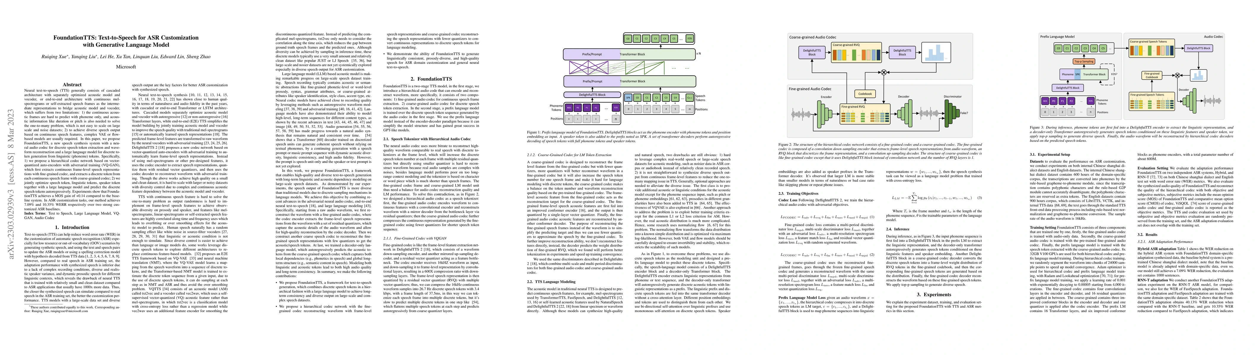 Thumbnail for FoundationTTS: Text-to-Speech for ASR Customization with Generative
  Language Model
