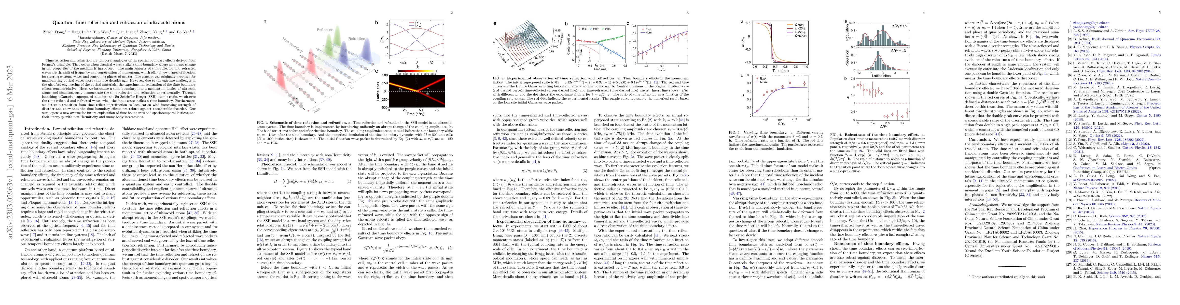 Thumbnail for Quantum time reflection and refraction of ultracold atoms