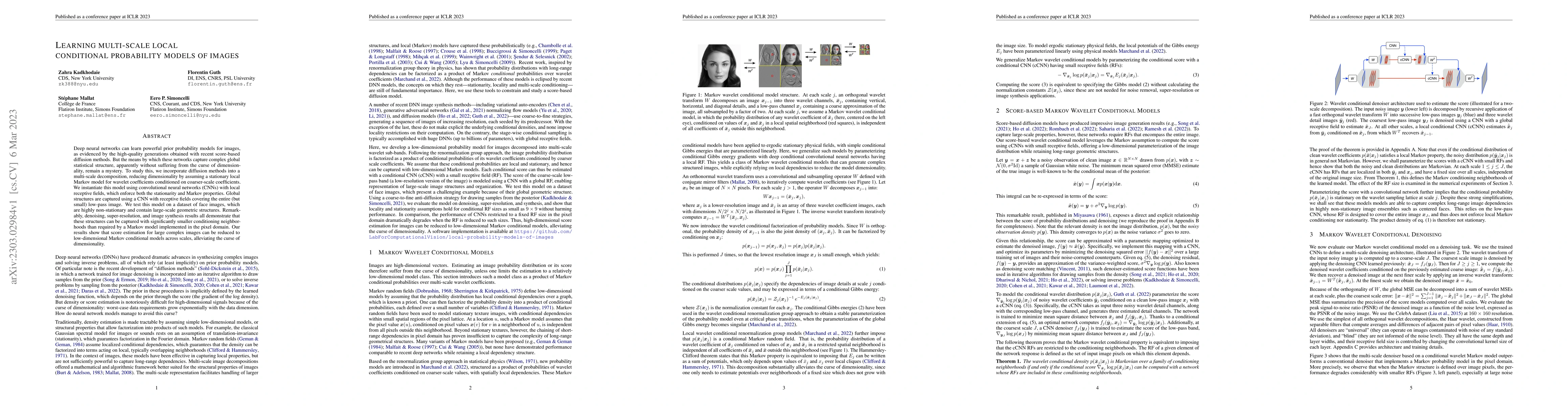 Thumbnail for Learning multi-scale local conditional probability models of images