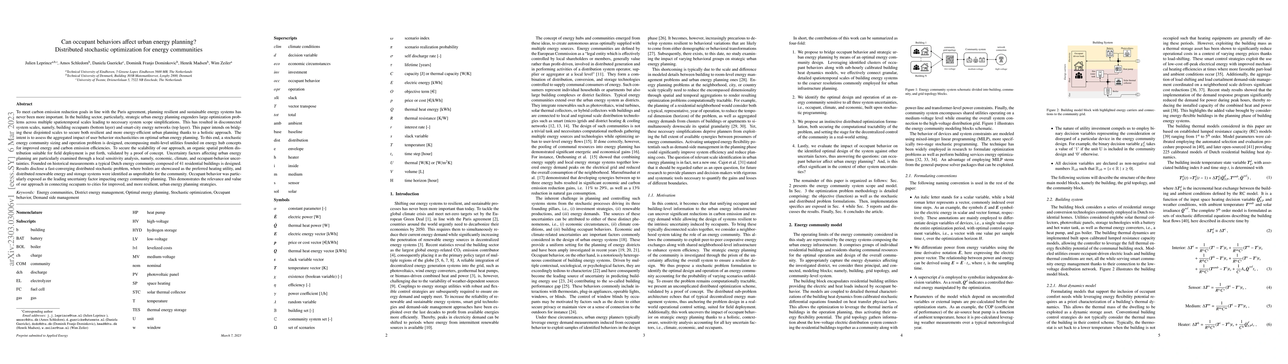 Thumbnail for Can occupant behaviors affect urban energy planning? Distributed
  stochastic optimization for energy communities