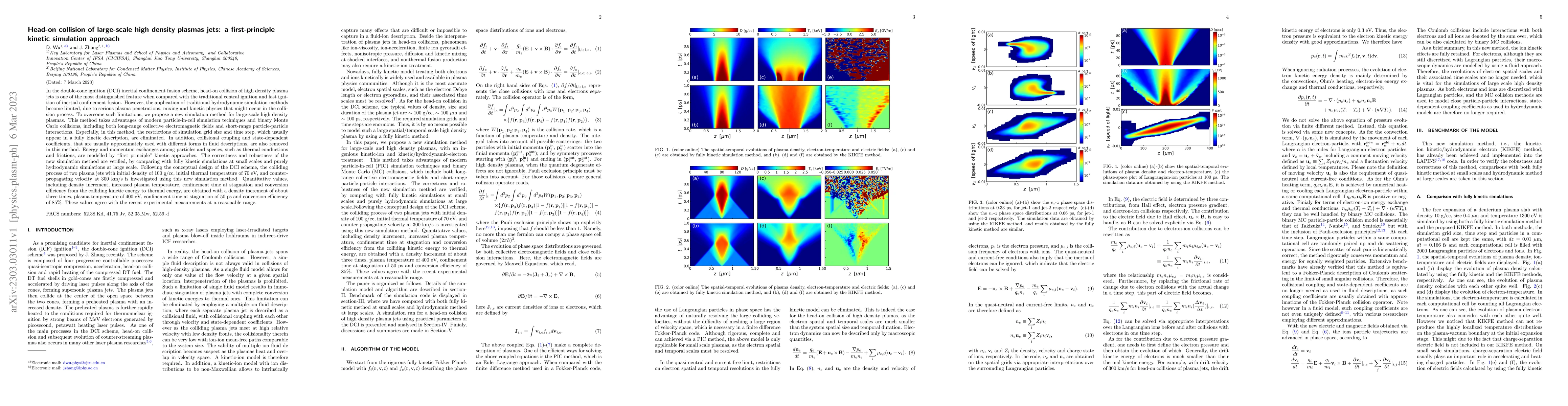Thumbnail for Head-on collision of large-scale high density plasmas jets: a
  first-principle kinetic simulation approach