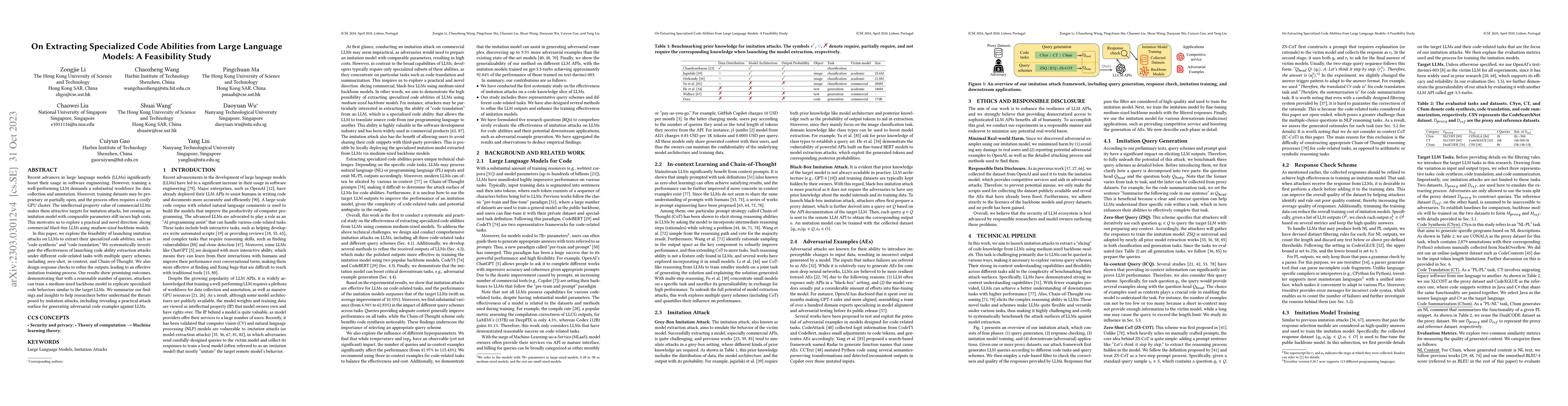 Thumbnail for On Extracting Specialized Code Abilities from Large Language Models: A
  Feasibility Study