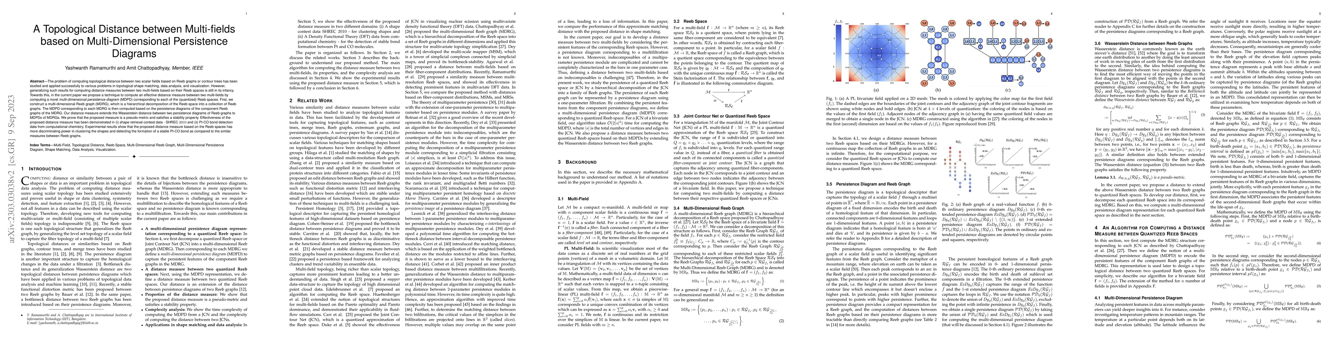 Thumbnail for A Topological Distance between Multi-fields based on Multi-Dimensional
  Persistence Diagrams
