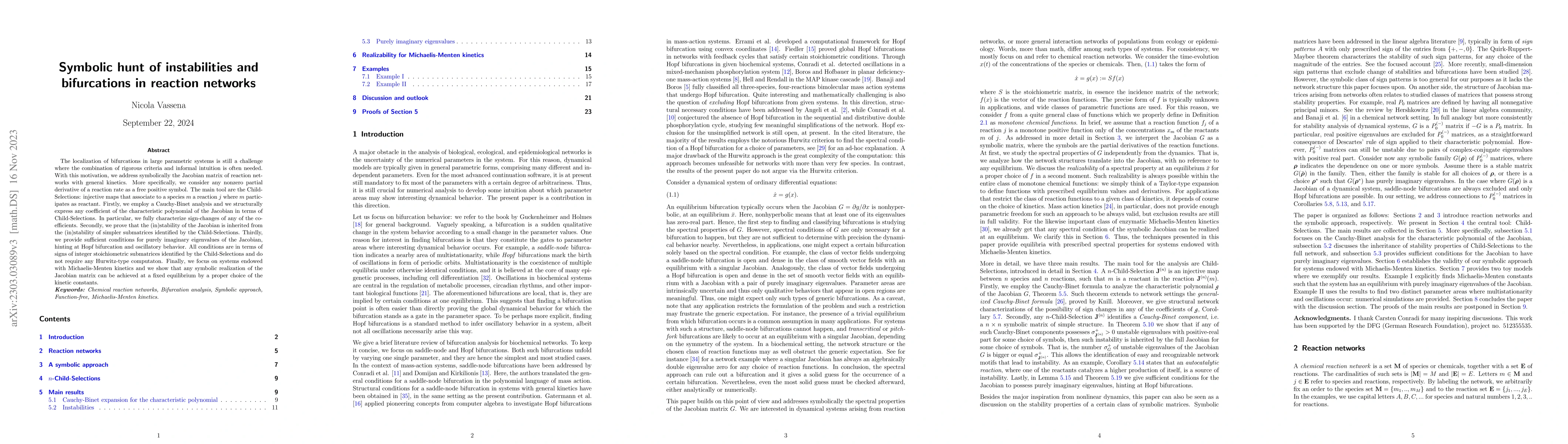 Thumbnail for Symbolic hunt of instabilities and bifurcations in reaction networks