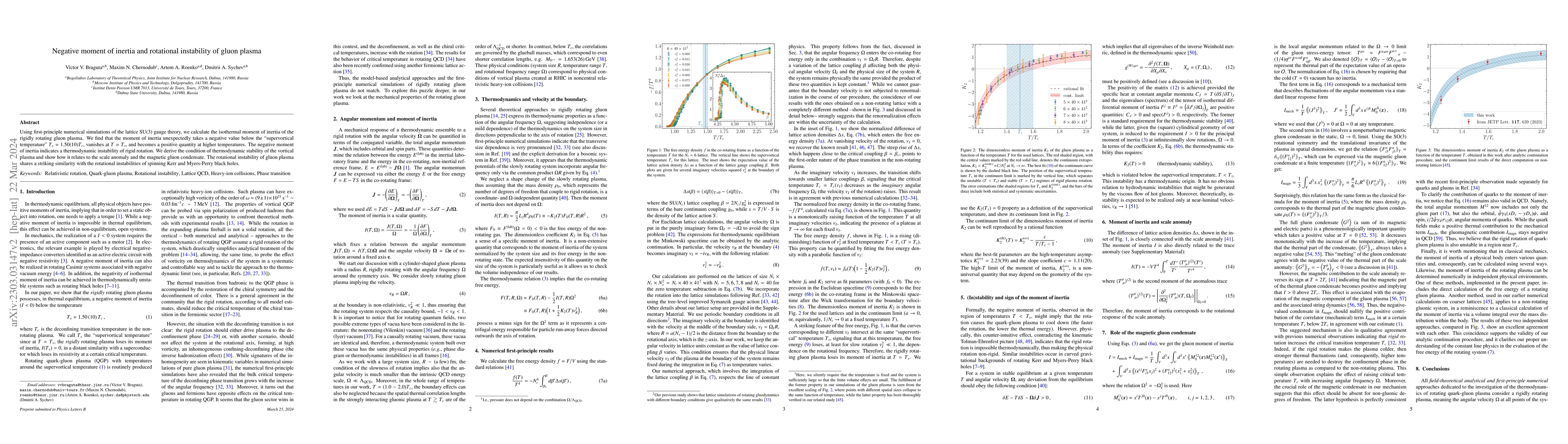 Thumbnail for Negative moment of inertia and rotational instability of gluon plasma