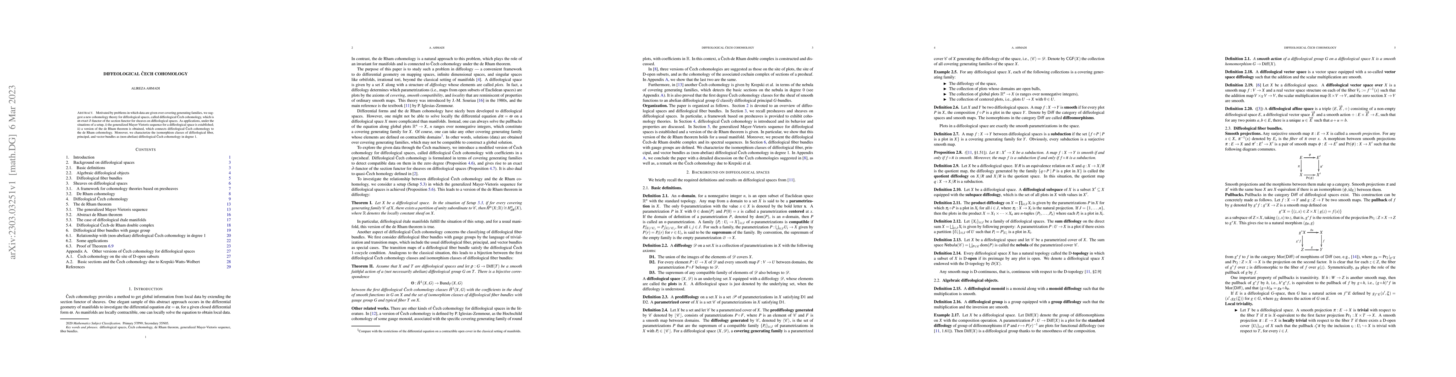 Thumbnail for Diffeological \v{C}ech cohomology