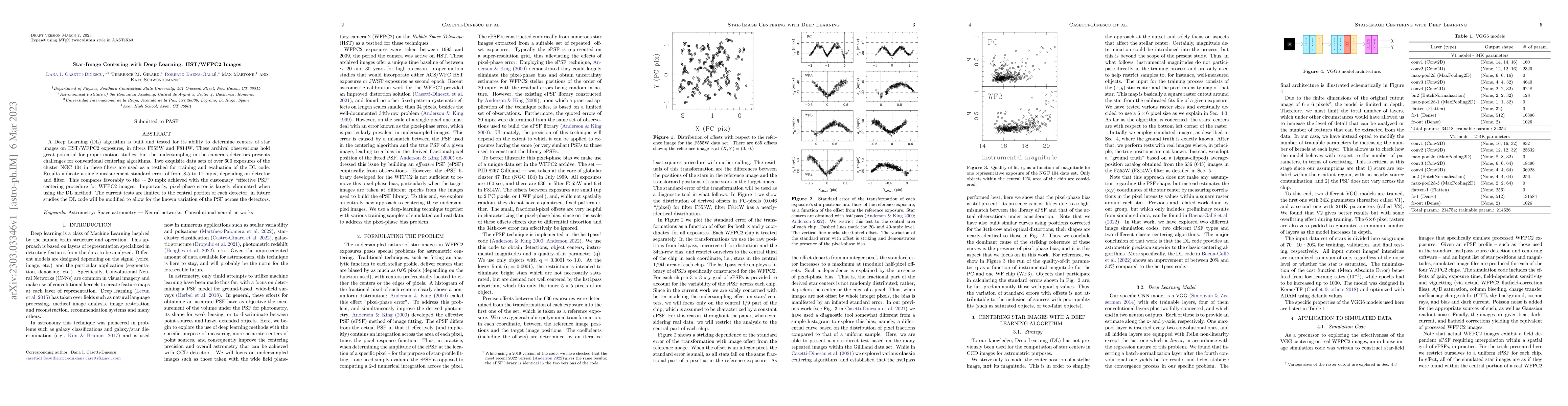 Thumbnail for Star-Image Centering with Deep Learning: HST/WFPC2 Images