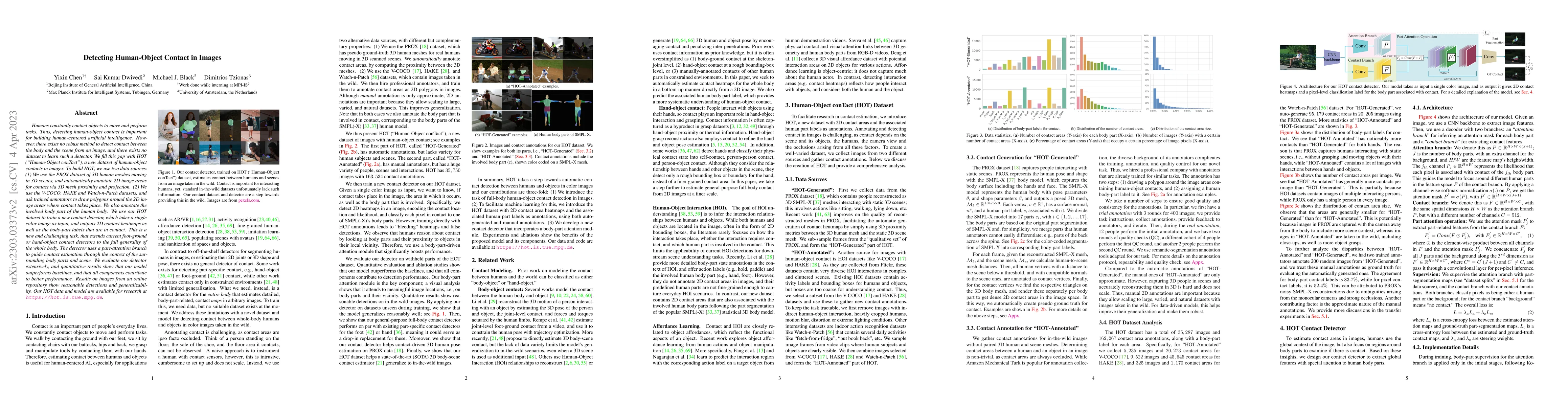 Thumbnail for Detecting Human-Object Contact in Images