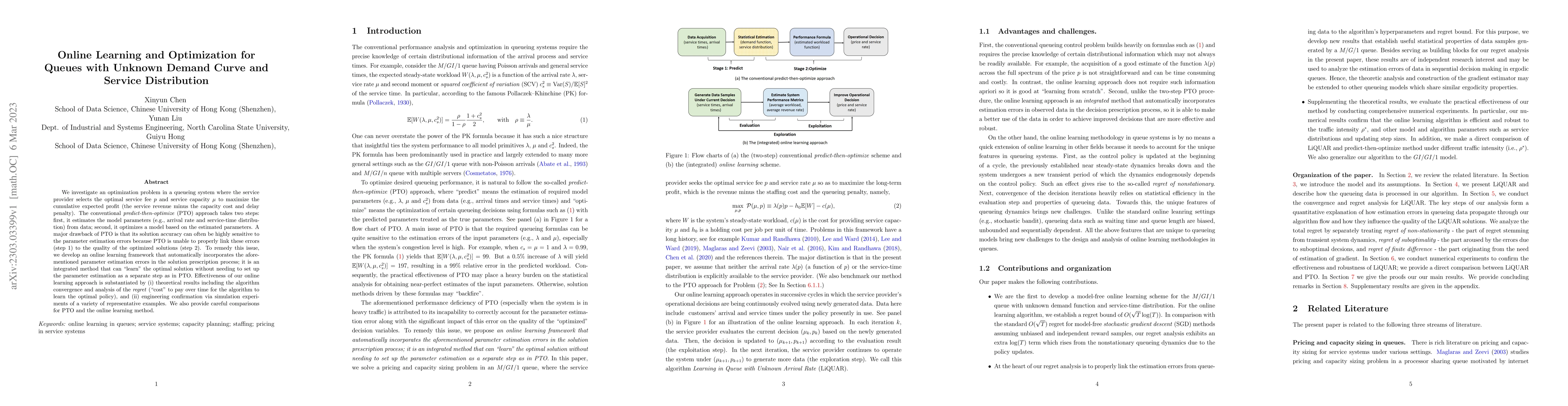 Thumbnail for Online Learning and Optimization for Queues with Unknown Demand Curve
  and Service Distribution