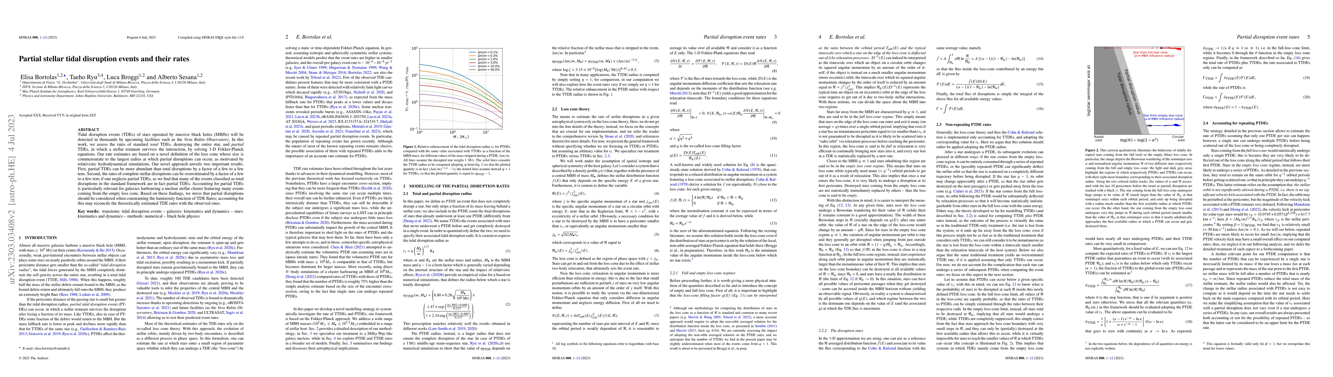 Thumbnail for Partial stellar tidal disruption events and their rates