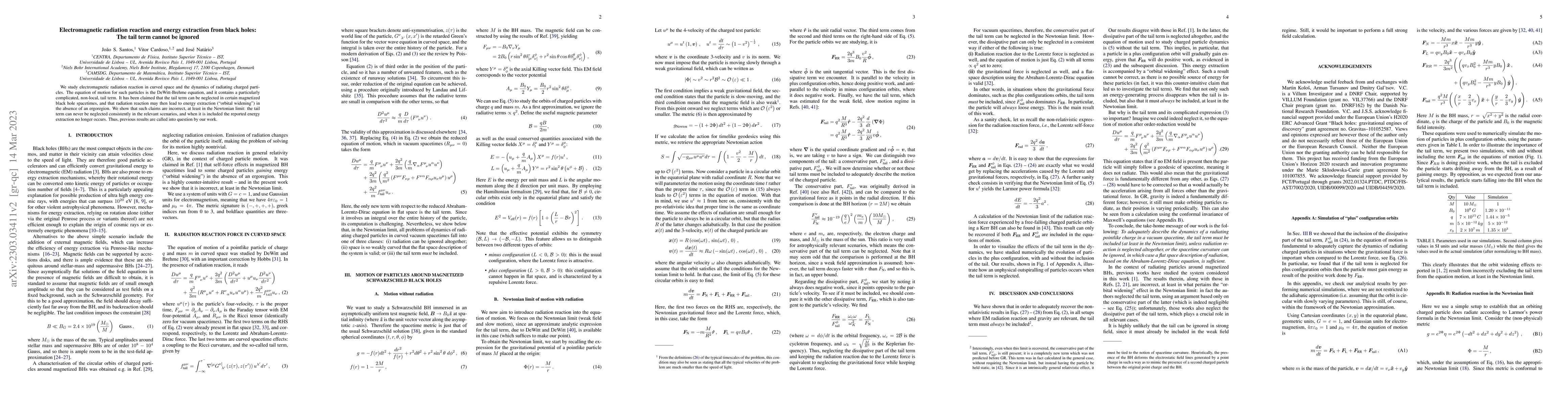 Thumbnail for Electromagnetic radiation reaction and energy extraction from black
  holes: The tail term cannot be ignored