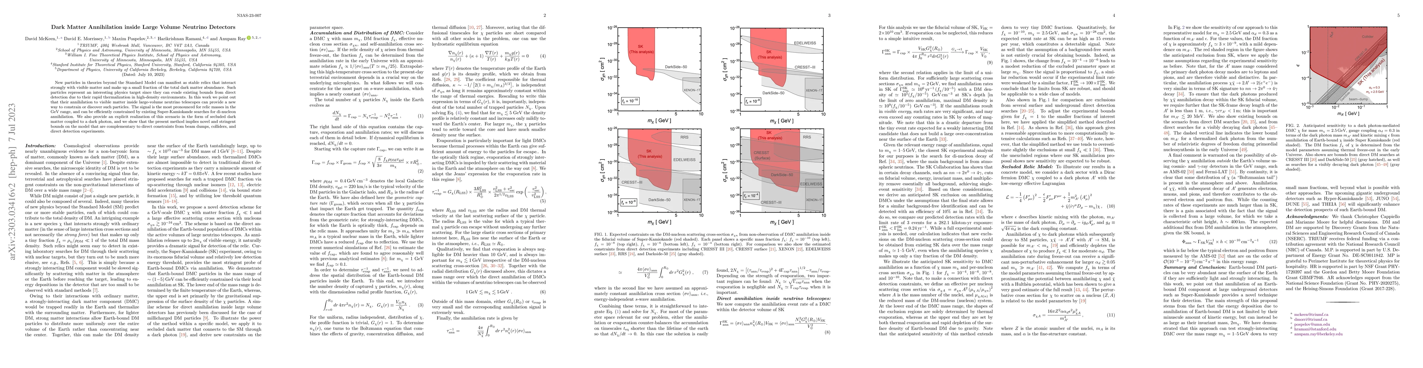 Thumbnail for Dark Matter Annihilation inside Large Volume Neutrino Detectors