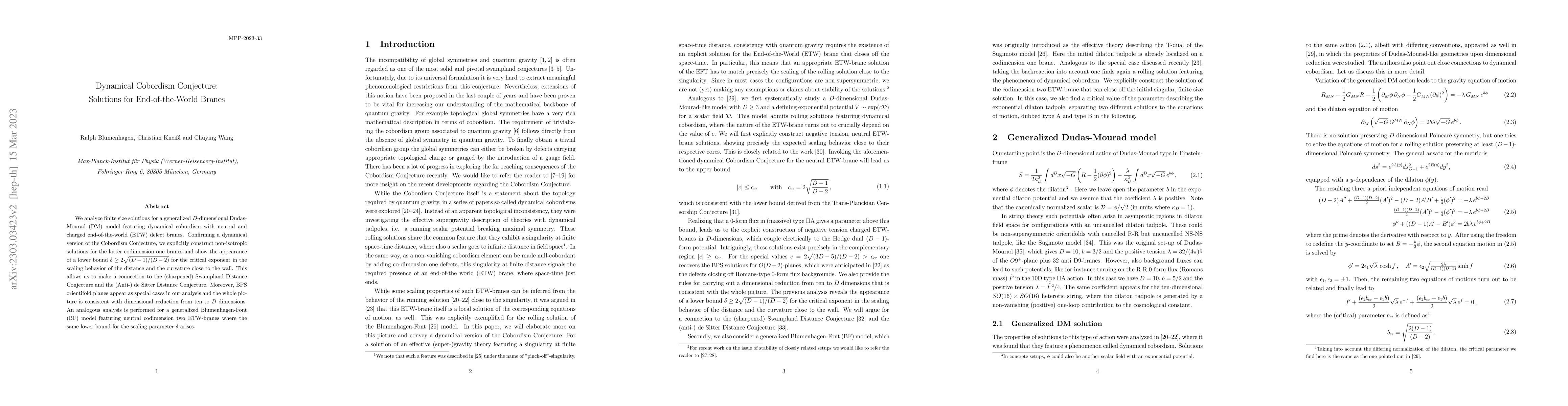 Thumbnail for Dynamical Cobordism Conjecture: Solutions for End-of-the-World Branes