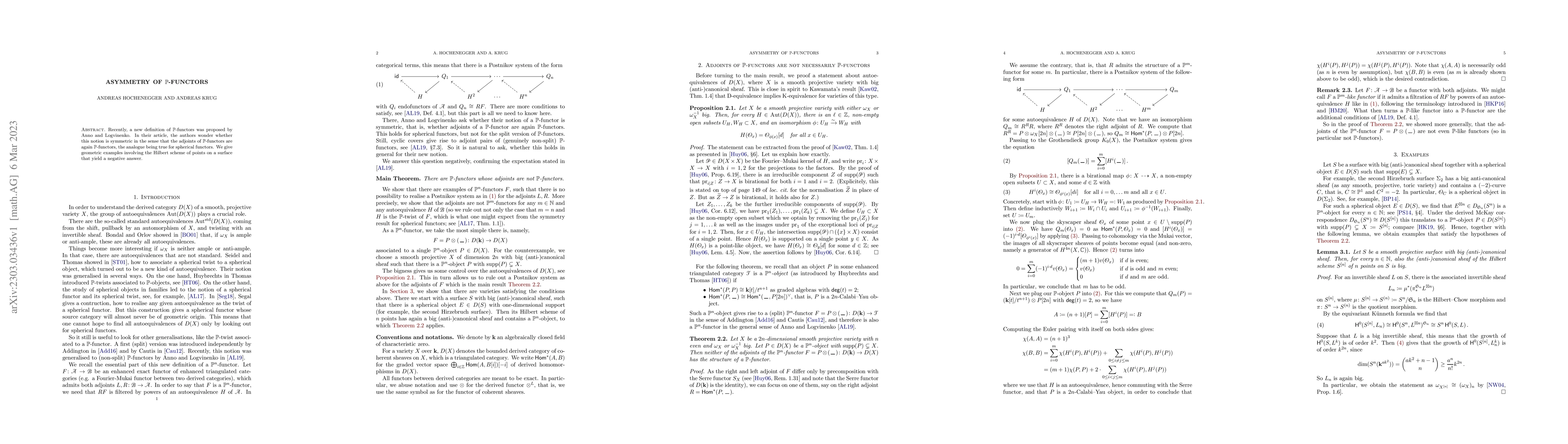 Thumbnail for Asymmetry of $\mathbb P$-Functors