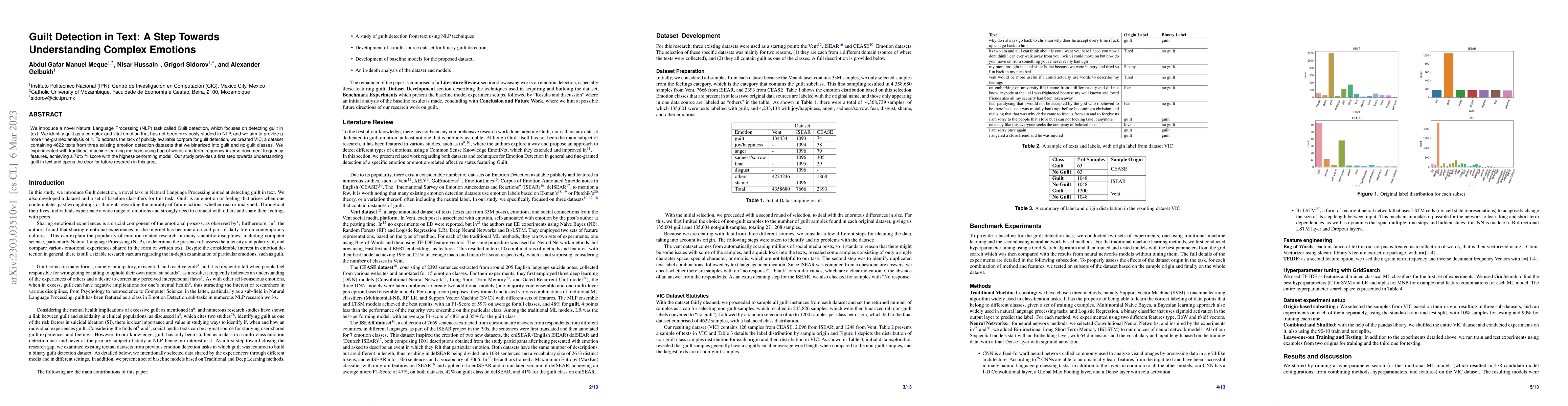 Thumbnail for Guilt Detection in Text: A Step Towards Understanding Complex Emotions