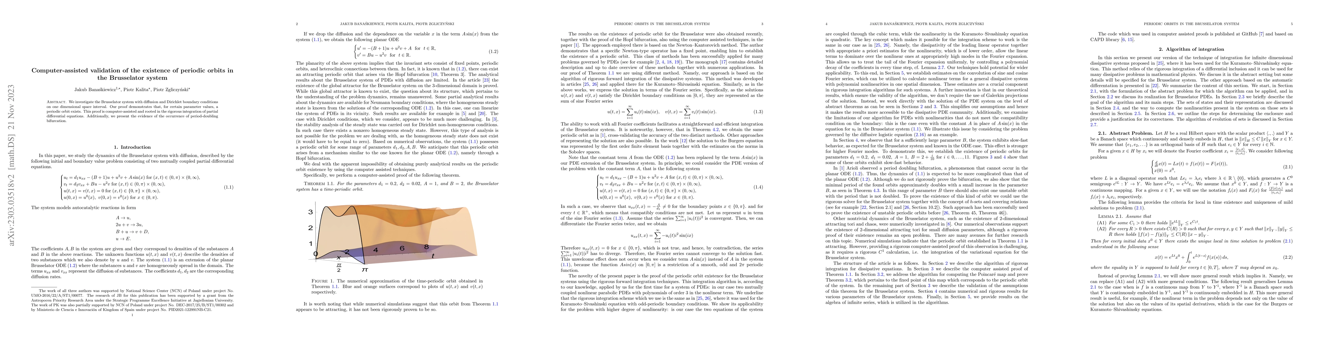 Thumbnail for Computer-assisted validation of the existence of periodic orbit in the
  Brusselator system