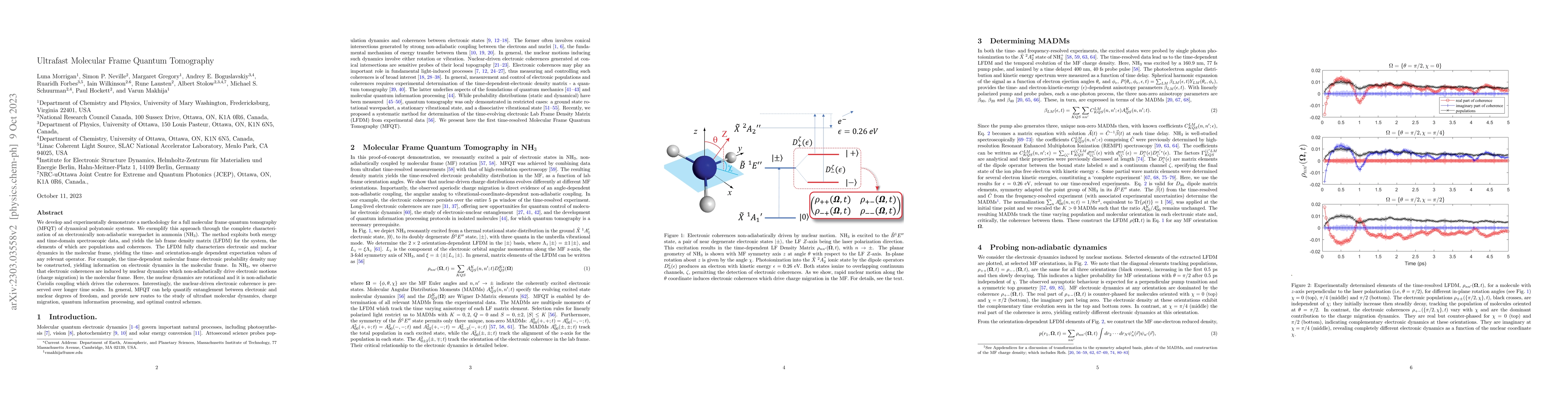 Thumbnail for Ultrafast Molecular Frame Quantum Tomography