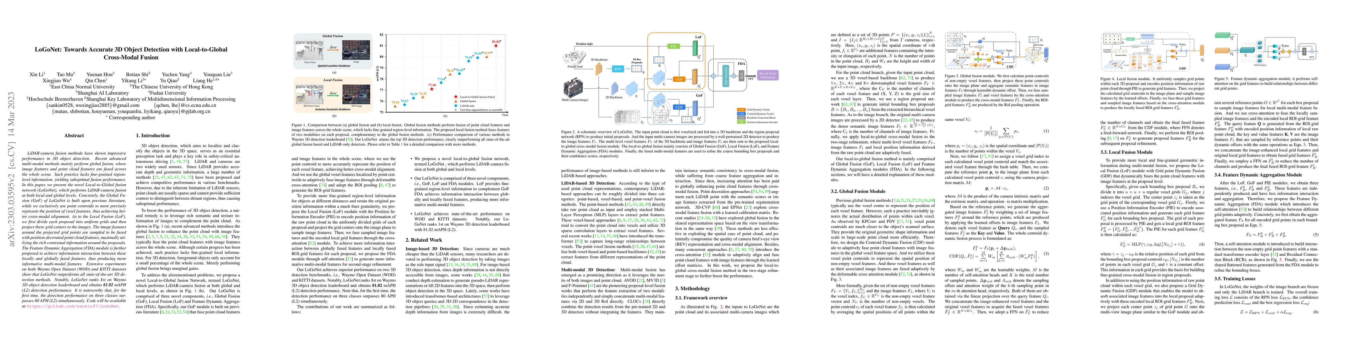 Thumbnail for LoGoNet: Towards Accurate 3D Object Detection with Local-to-Global
  Cross-Modal Fusion