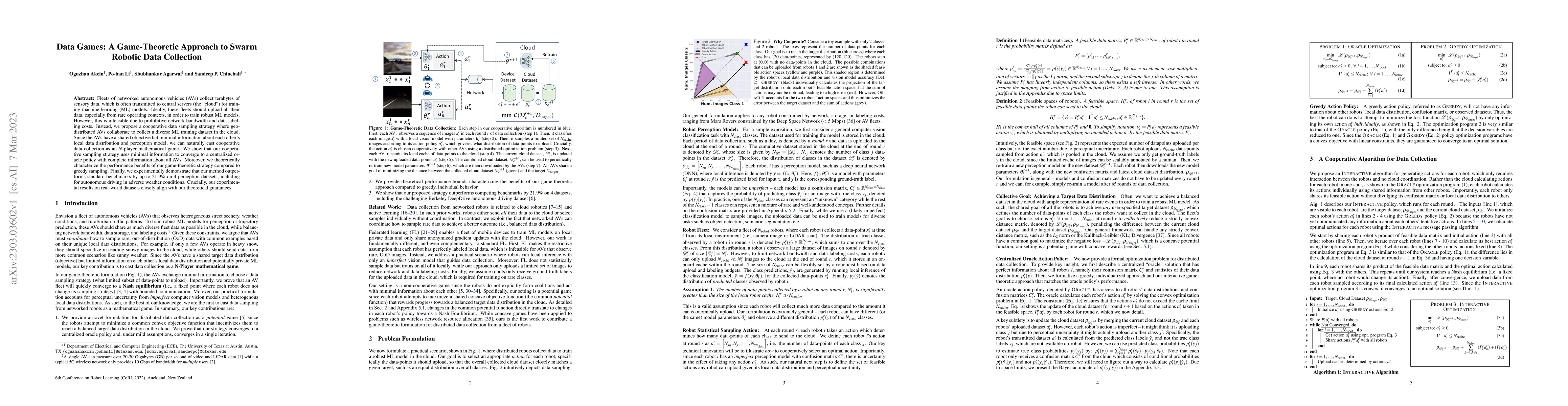 Thumbnail for Data Games: A Game-Theoretic Approach to Swarm Robotic Data Collection
