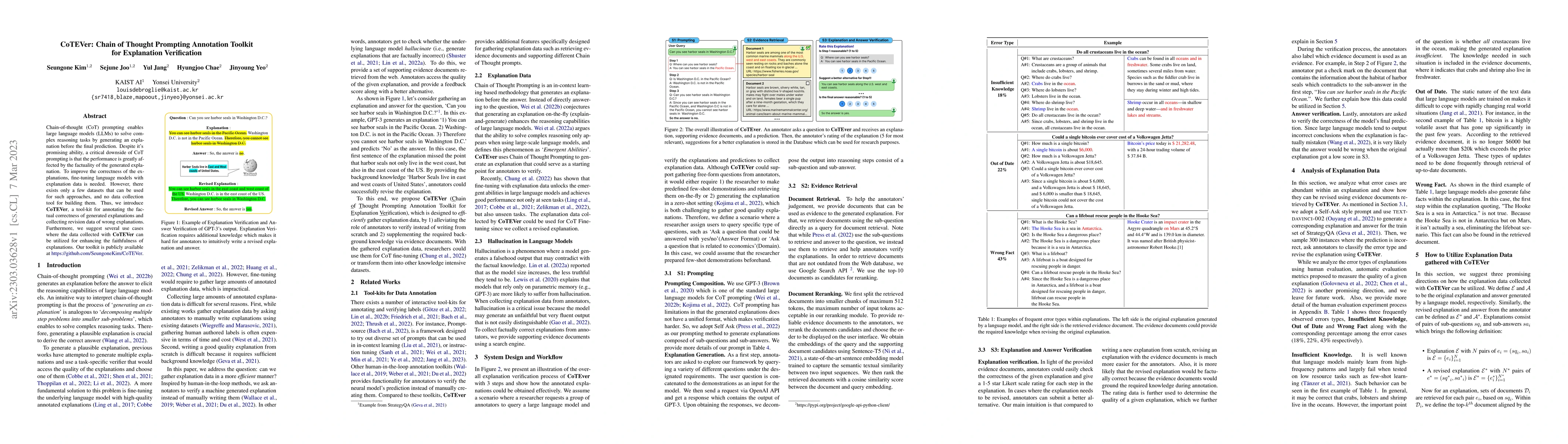 Thumbnail for CoTEVer: Chain of Thought Prompting Annotation Toolkit for Explanation
  Verification