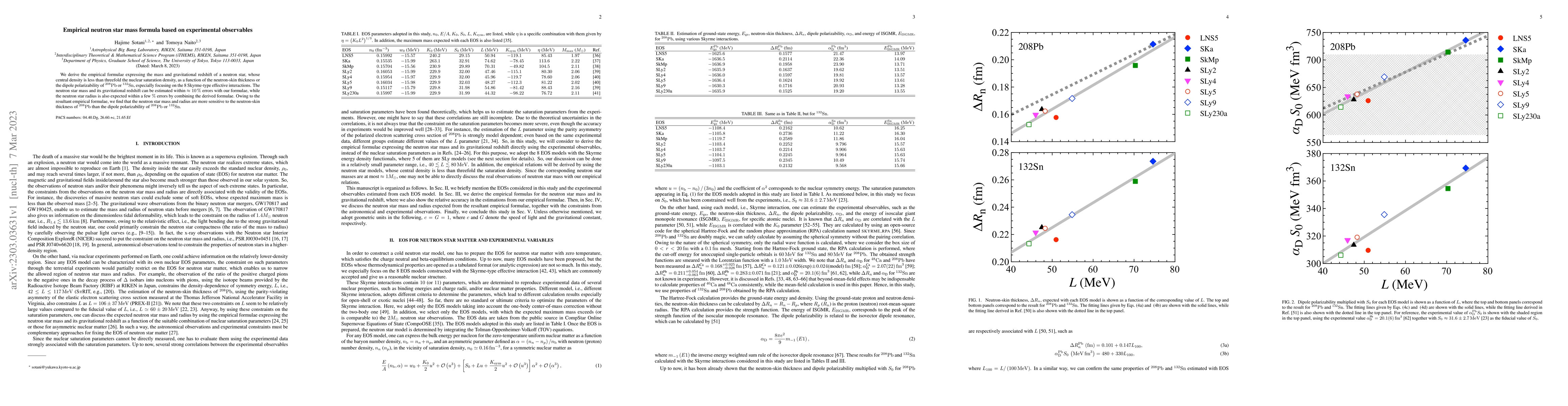 Thumbnail for Empirical neutron star mass formula based on experimental observables