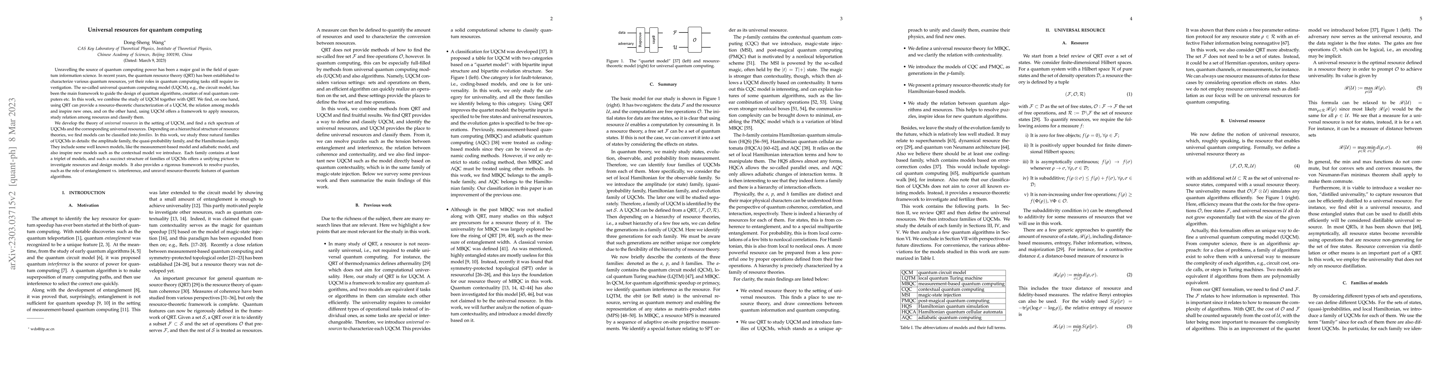 Thumbnail for Universal resources for quantum computing
