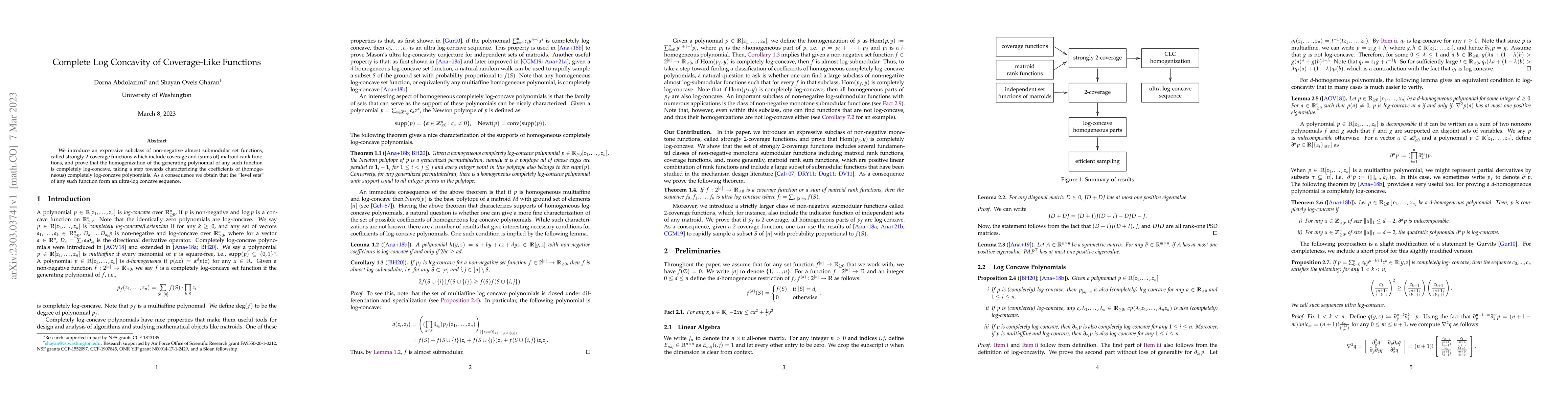 Thumbnail for Complete Log Concavity of Coverage-Like Functions