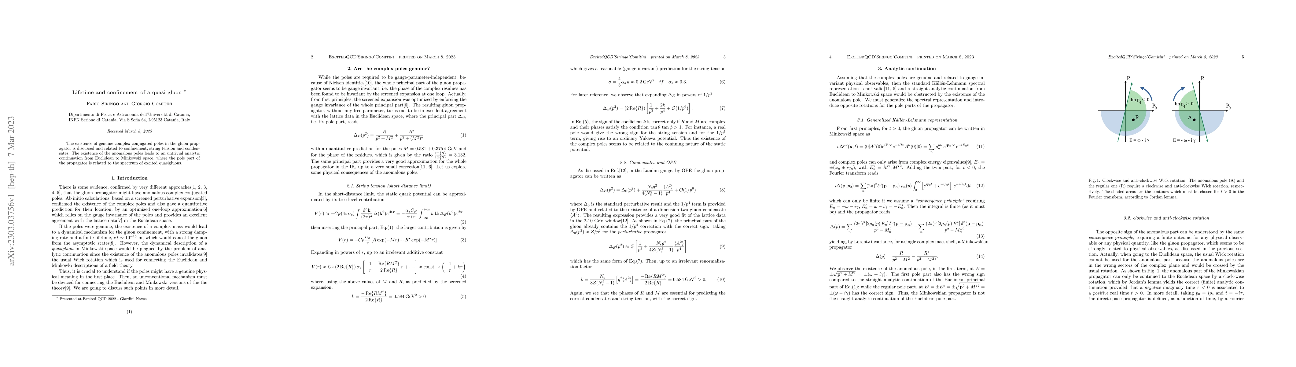 Thumbnail for Lifetime and confinement of a quasi-gluon