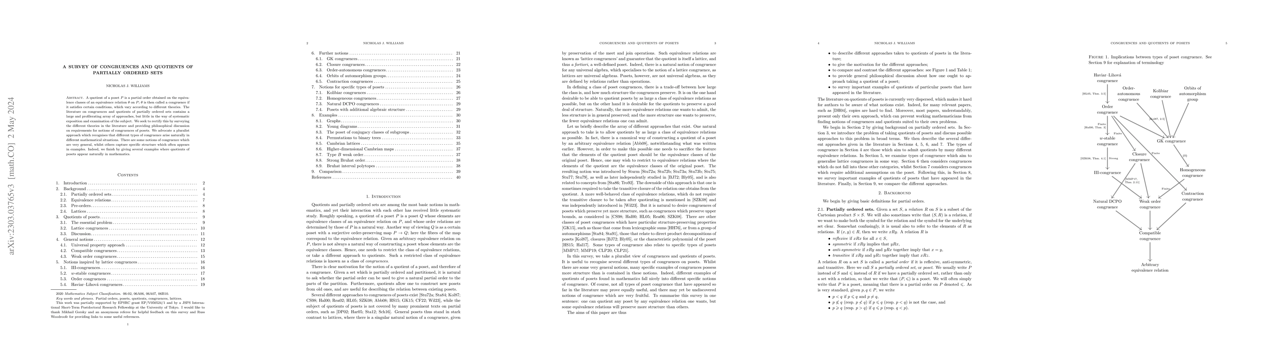 Thumbnail for A survey of congruences and quotients of partially ordered sets