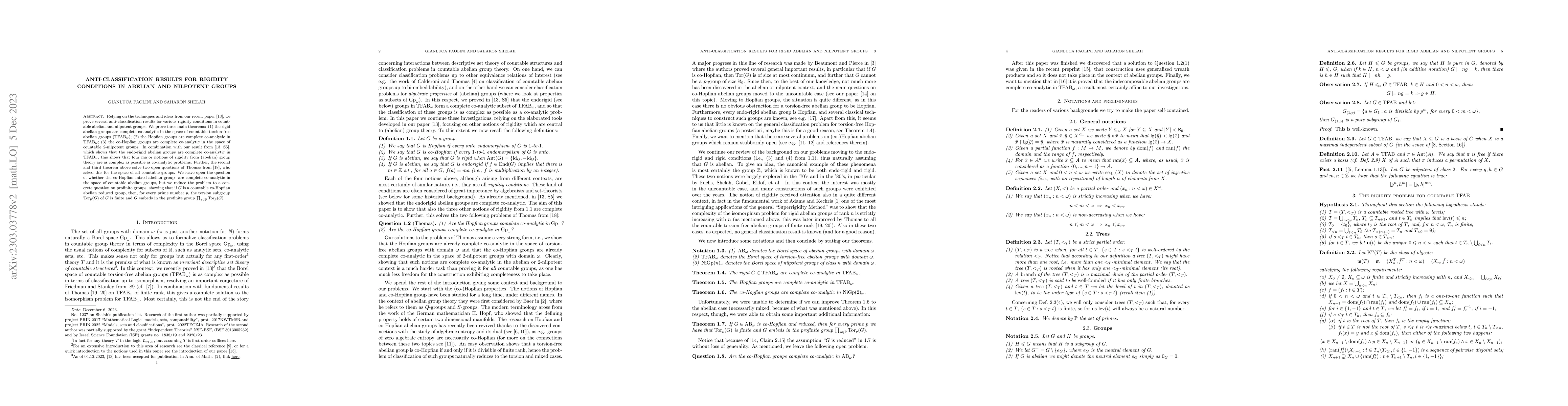 Thumbnail for Anti-Classification Results for Rigidity Conditions in Abelian and
  Nilpotent Groups