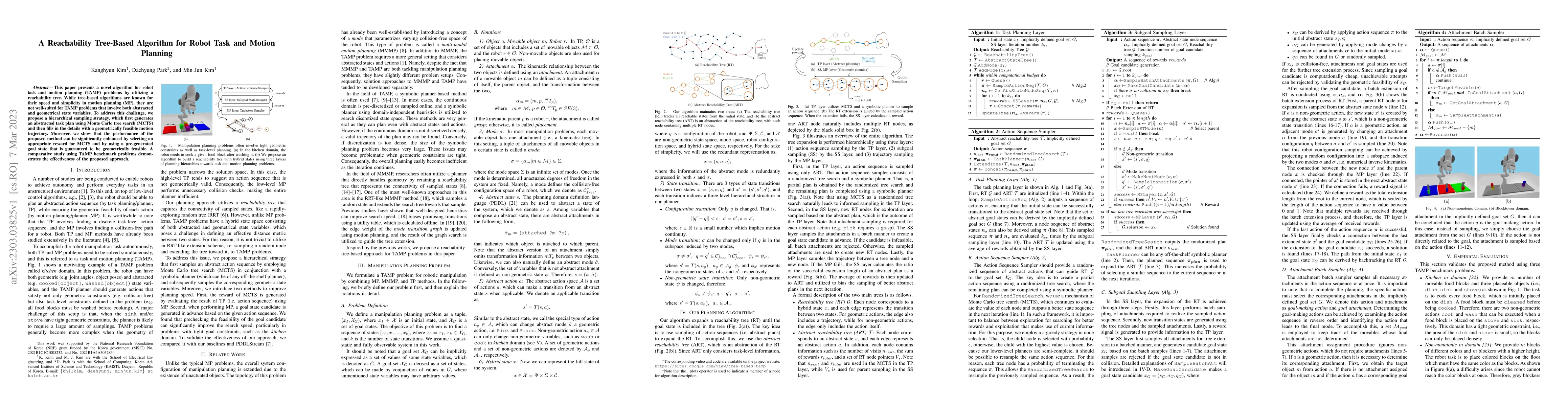 Thumbnail for A Reachability Tree-Based Algorithm for Robot Task and Motion Planning