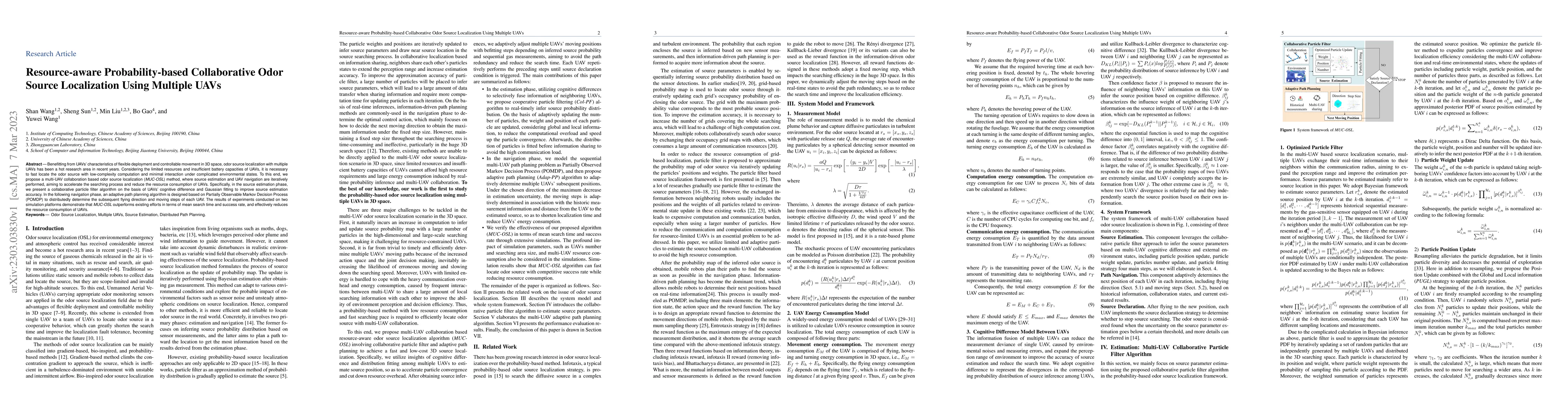 Thumbnail for Resource-aware Probability-based Collaborative Odor Source Localization
  Using Multiple UAVs