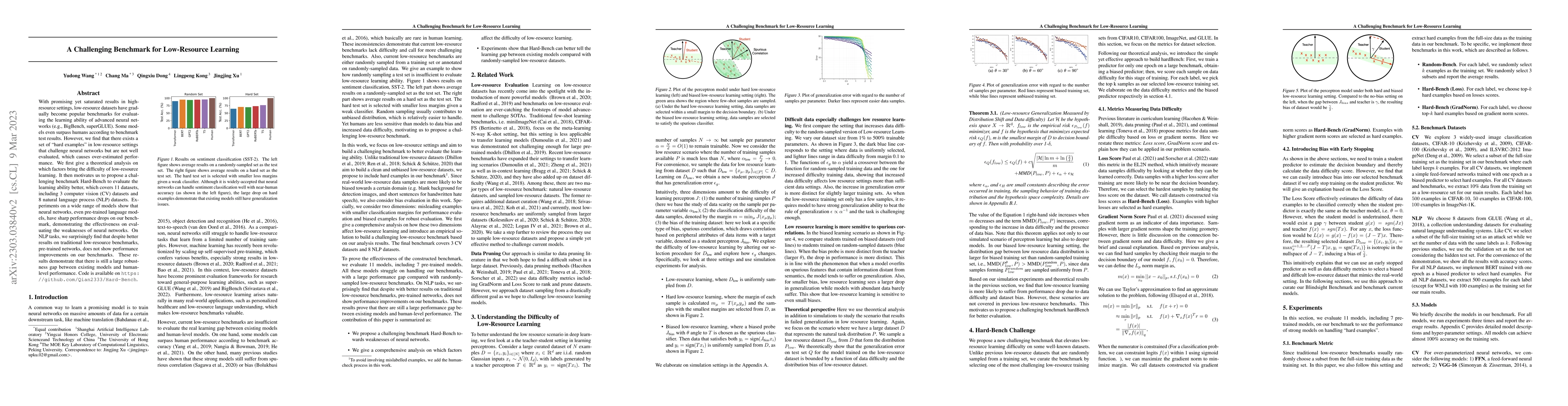 Thumbnail for A Challenging Benchmark for Low-Resource Learning