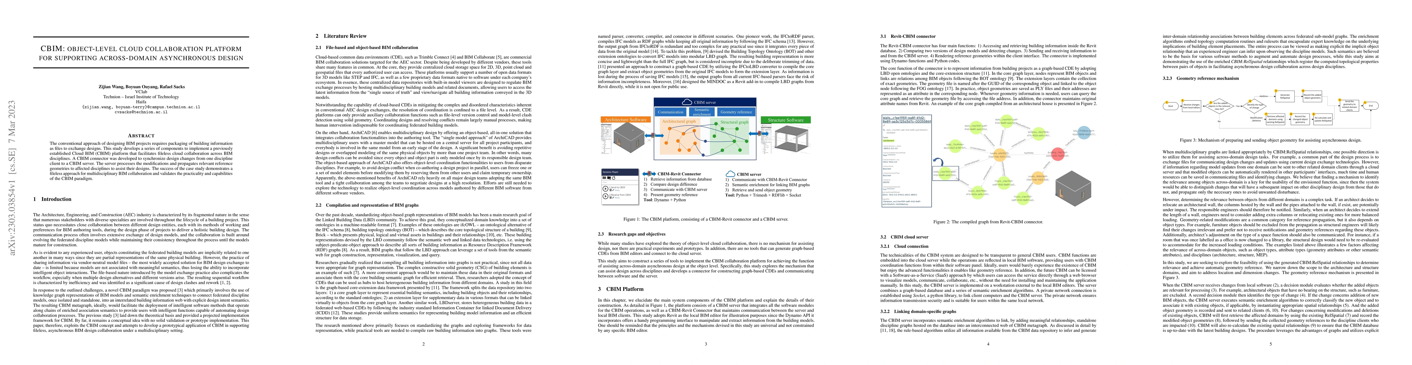 Thumbnail for CBIM: object-level cloud collaboration platform for supporting
  across-domain asynchronous design