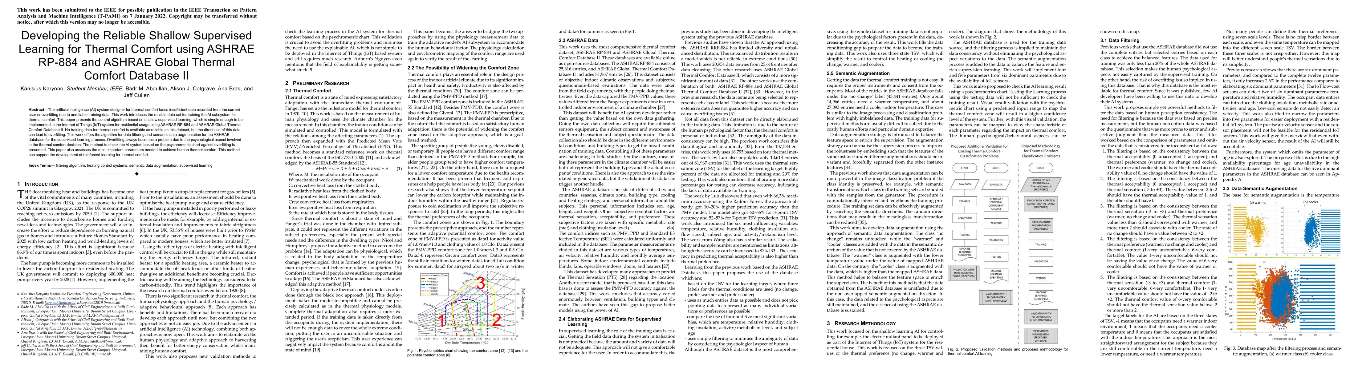 Thumbnail for Developing the Reliable Shallow Supervised Learning for Thermal Comfort
  using ASHRAE RP-884 and ASHRAE Global Thermal Comfort Database II