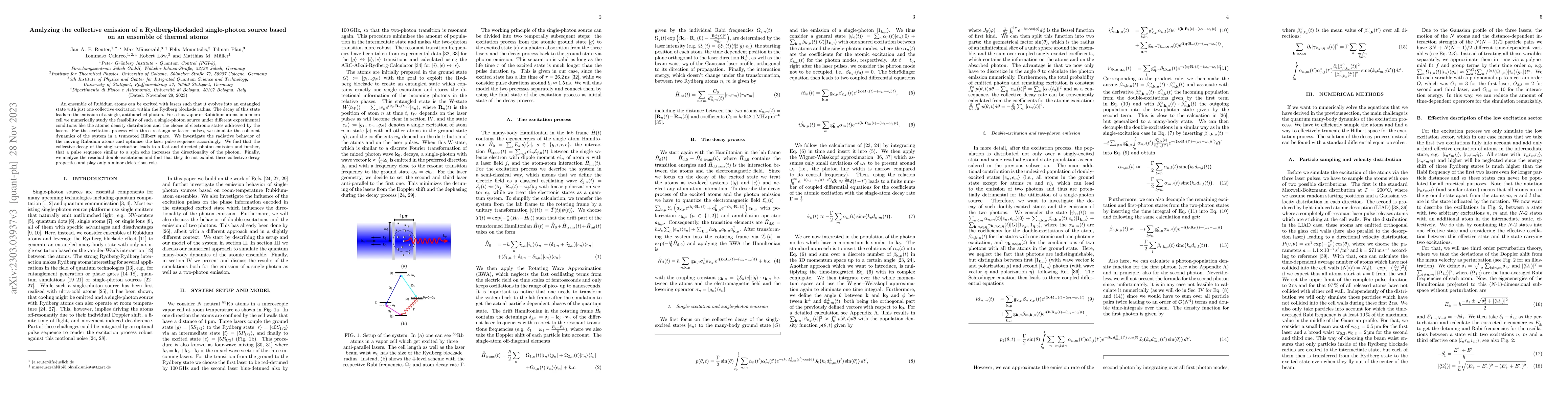 Thumbnail for Analyzing the collective emission of a Rydberg-blockaded single-photon
  source based on an ensemble of thermal atoms
