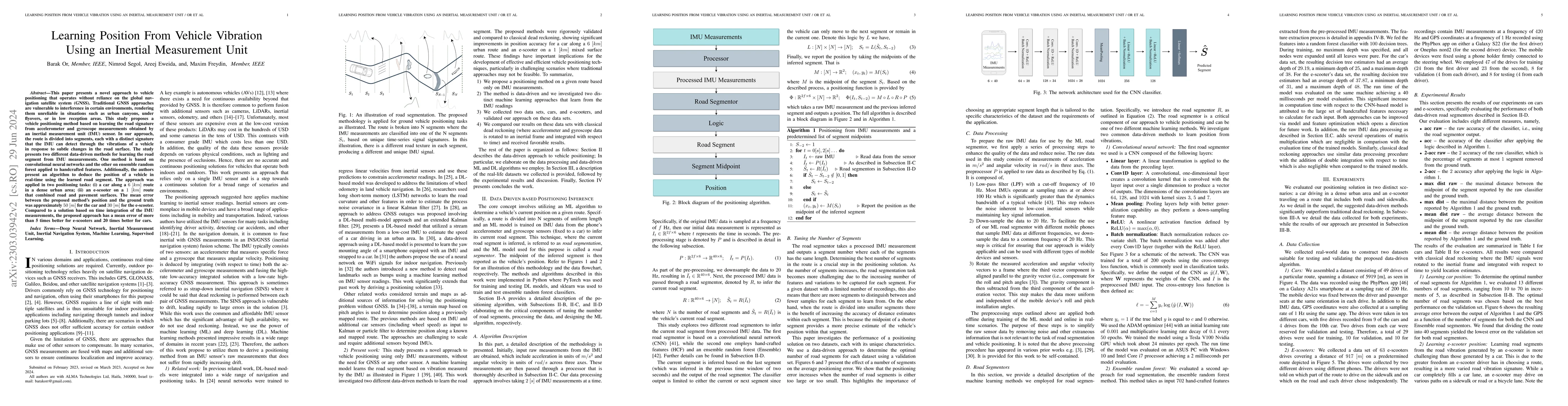 Thumbnail for Learning Position From Vehicle Vibration Using an Inertial Measurement
  Unit