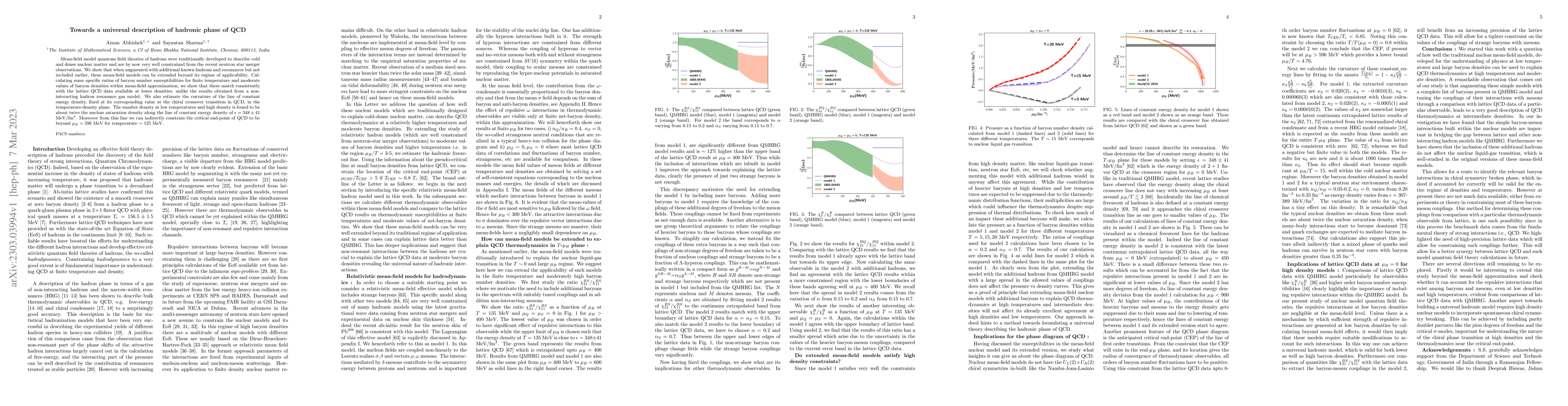 Thumbnail for Towards a universal description of hadronic phase of QCD
