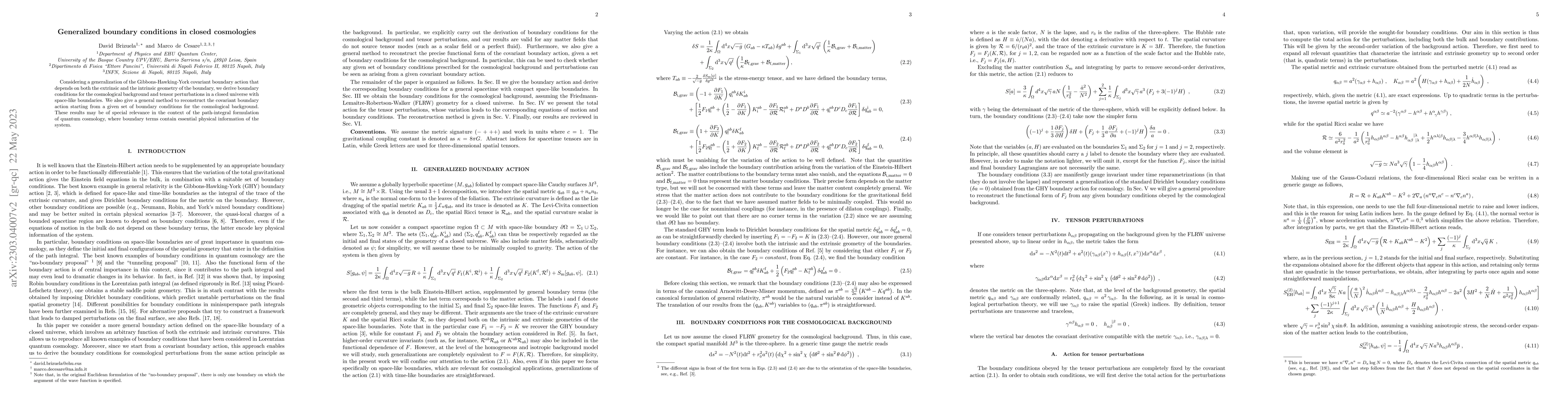 Thumbnail for Generalized boundary conditions in closed cosmologies