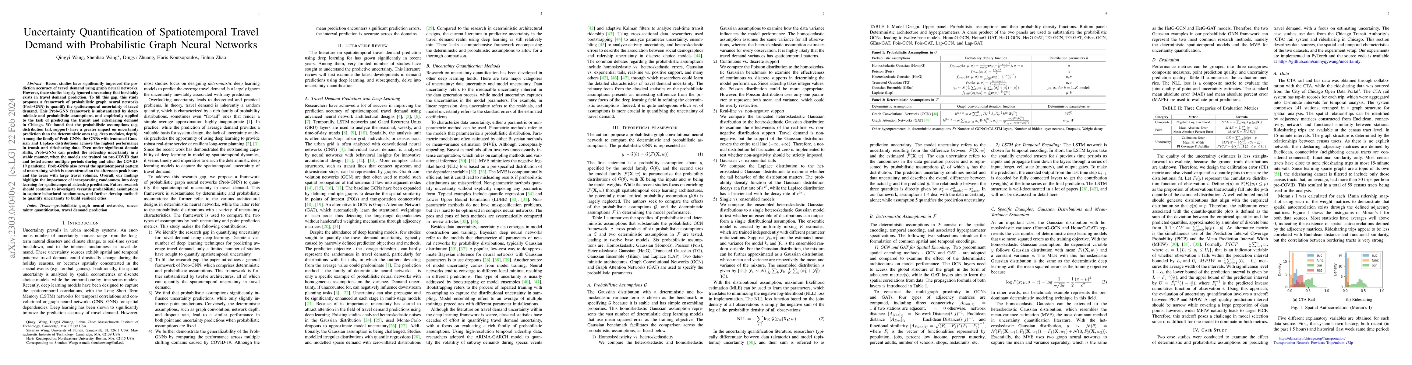 Thumbnail for Uncertainty Quantification of Spatiotemporal Travel Demand with
  Probabilistic Graph Neural Networks
