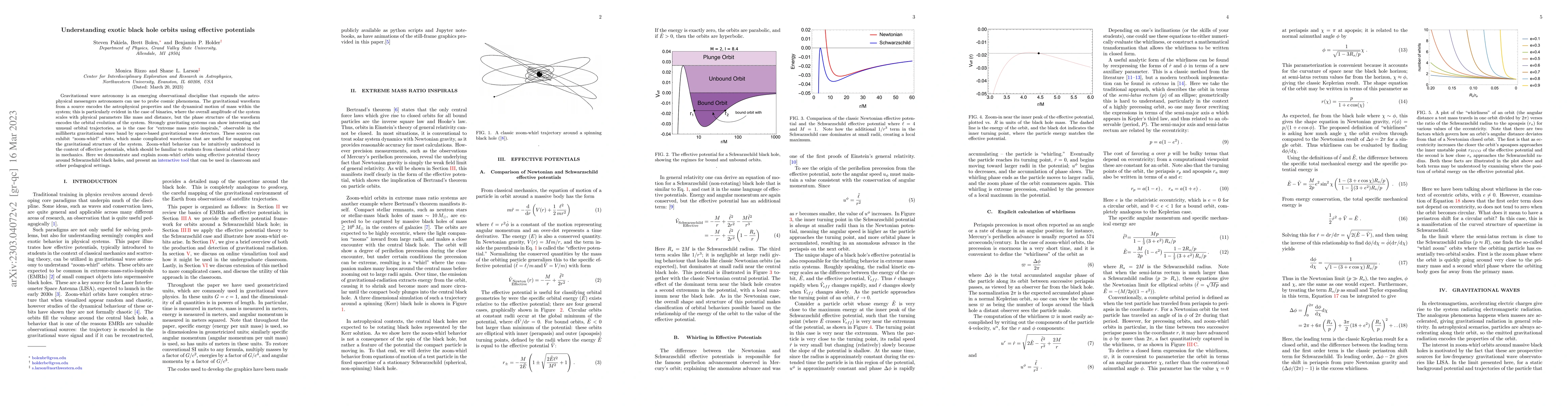Thumbnail for Understanding exotic black hole orbits using effective potentials