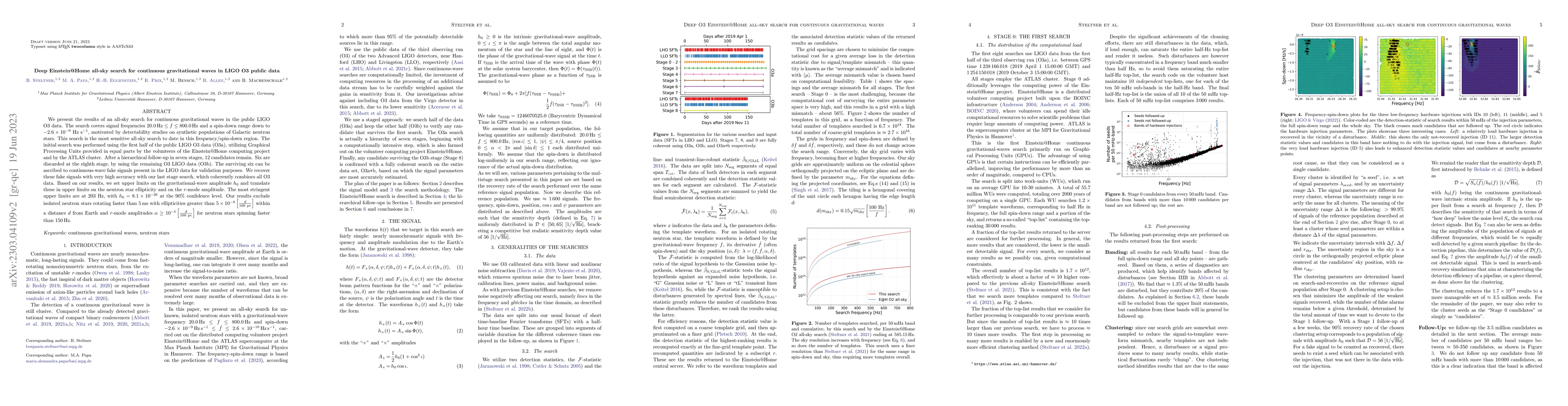 Thumbnail for Deep Einstein@Home all-sky search for continuous gravitational waves in
  LIGO O3 public data