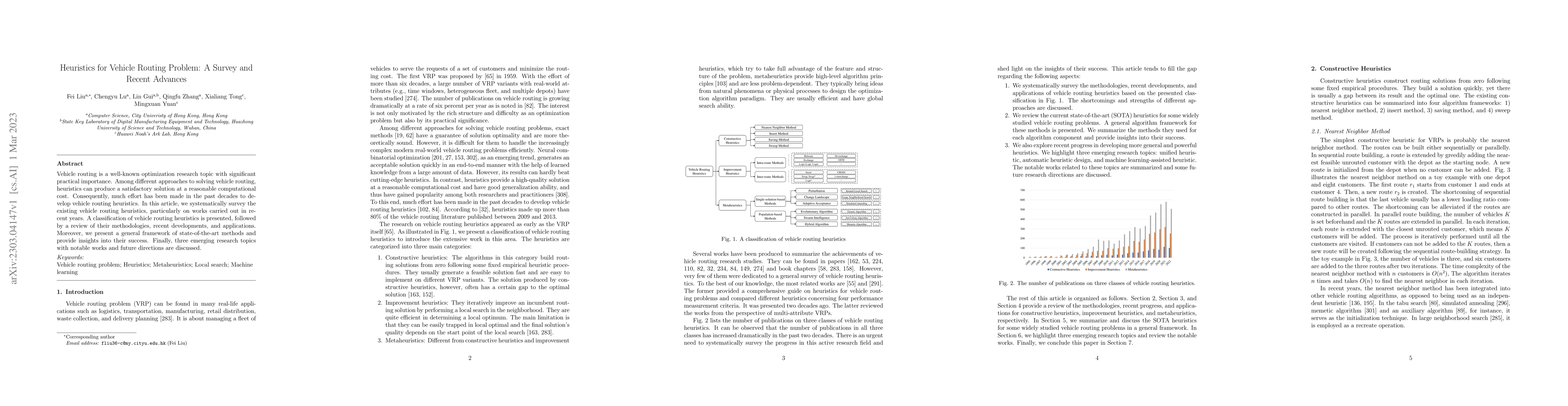 Thumbnail for Heuristics for Vehicle Routing Problem: A Survey and Recent Advances