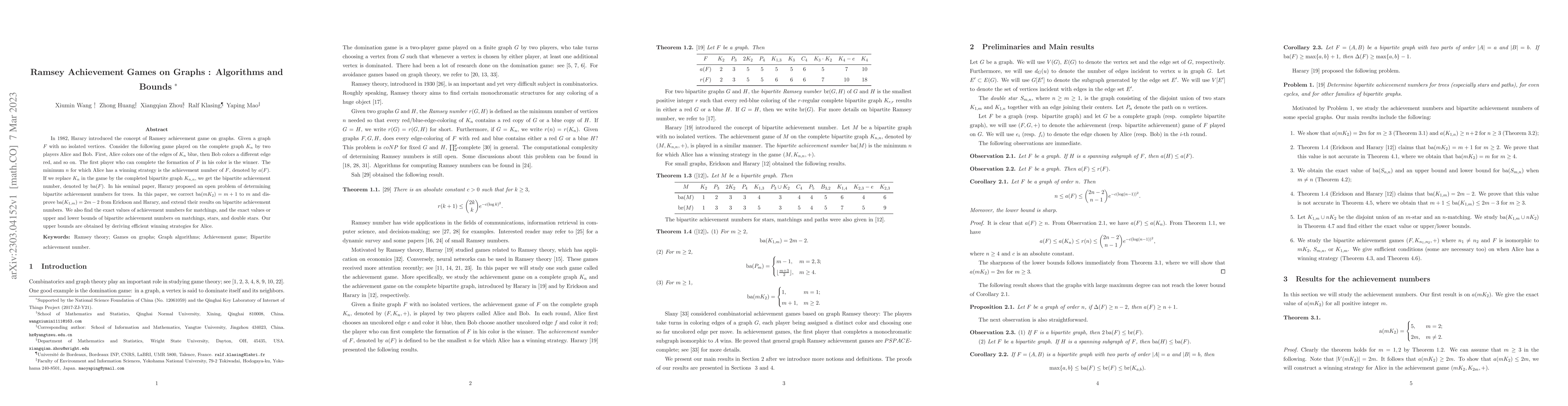 Thumbnail for Ramsey Achievement Games on Graphs : Algorithms and Bounds
